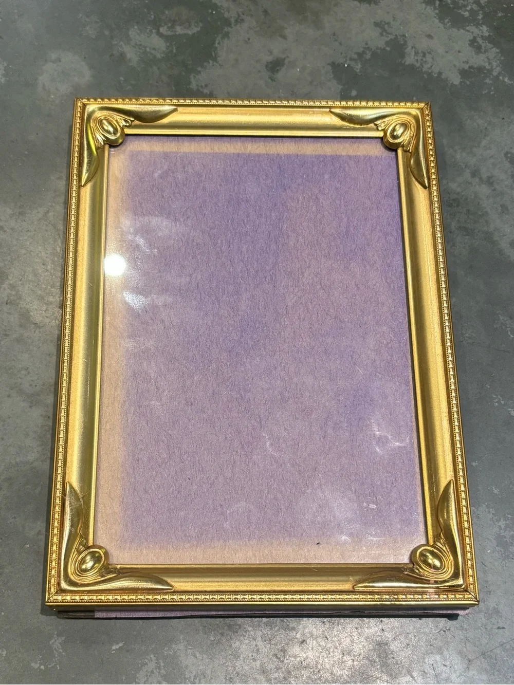 Vintage Gold Metal Picture Frame